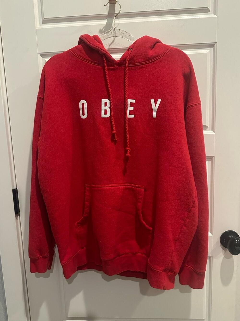 OBEY XL Pullover Hoodie sweatshirt Streetwear Grunge Skater